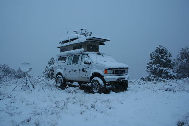 Next morning in the snow